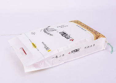 أكياس الأرز الأرز التعبئة والتغليف مع الموضوع خيط ختم 5KG 48 سم * 23 سم الحجم المزود